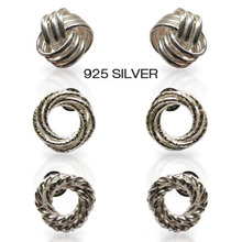 Silver Triple Earring