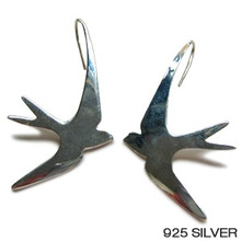 Silver Bird Earring