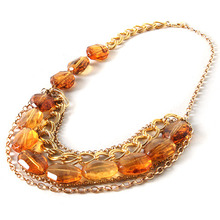 Gold Amber Necklace