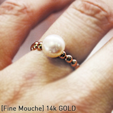 [FINE MOUCHE] Pink Pearl Ring