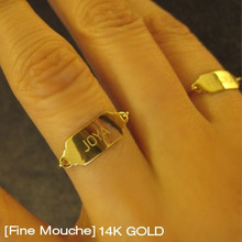 [Fine Mouche] Fragile Name Tag Ring