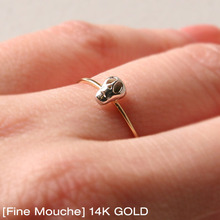 [Fine Mouche] 14k Skull Ring