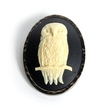 British Owl Brooch also Necklace